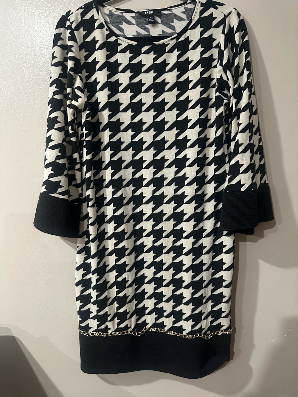 MSK Black and White Dress